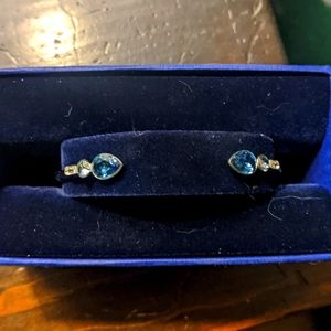 Swarovski silver bangle bracelet